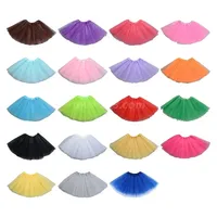 Women Adult 80s Vintage Tulle Skirt Layered Short Tutu Ballet Mesh Petticoat