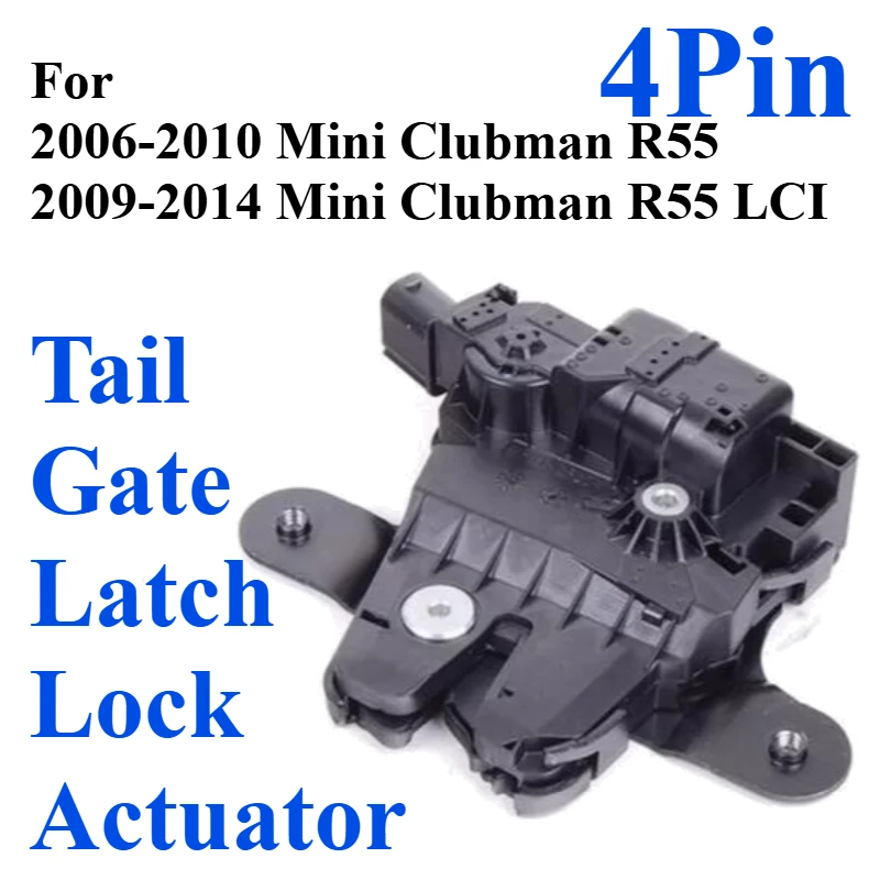 4Pin 51247167498 For Mini Clubman R55 LCI Car Parts Rear Door Trunk Lid Lock Latch Actuator DIY Accessoires Voiture 51492754459