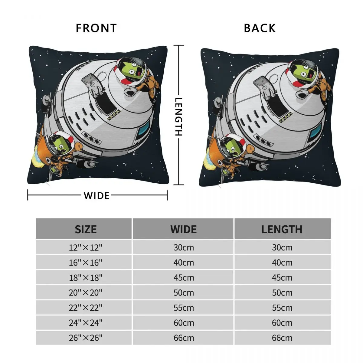 Kerbal Space Program Jebbin Square Pillowcase Polyester Linen Velvet Pattern Decorative Throw Pillow Case Bed Cushion Cover 18