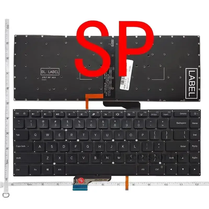 & SP/RU/EUA Inglês Novo Teclado Retroiluminado para Xiaomi Mi notebook Pro 15.6 polegadas air 9Z.NEJBV.101 NSK-Y31BV 171501 mx250 1815 #