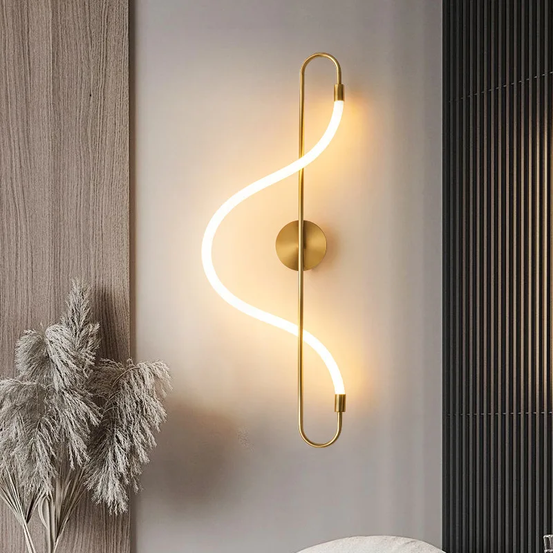 

Nordic Minimalist Long Hose Led wall lamp Chandelier Gold for Table Dining Room Kitchen Bar Lamp Home Decor Hanging Light Fixtur