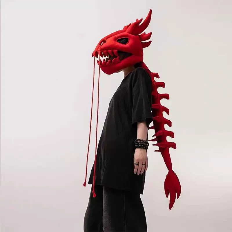 3D Dinosaurier-Skelett-Kostüm mit Wirbelsäulenverlängerung, Realistische Dinosaurier-Wirbelsäulen-Kostüme für Cosplay-Requisiten und Partys – Detail 14