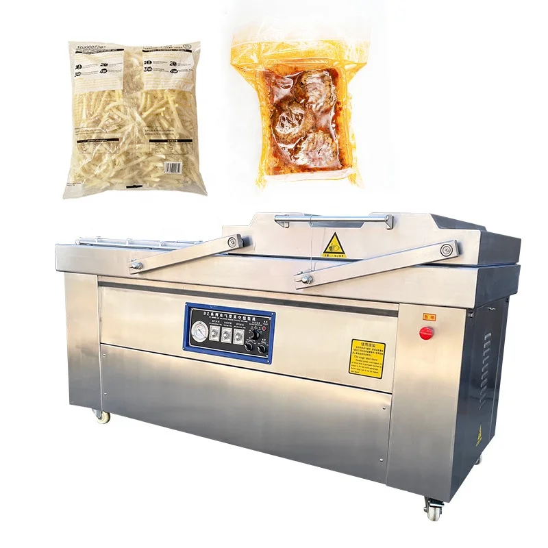 Industry Vacuum Pack Package Machine Large Double Chamber Food Seal Dz600 Brother Sealer Vacuum Packer