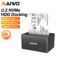 MAIWO U.2 SSD Solid State Drive Reading Base 2.5-inch ExternalTool Free USB-C 10Gbps To NVMe U2 SFF-8639 HDD Docking Station