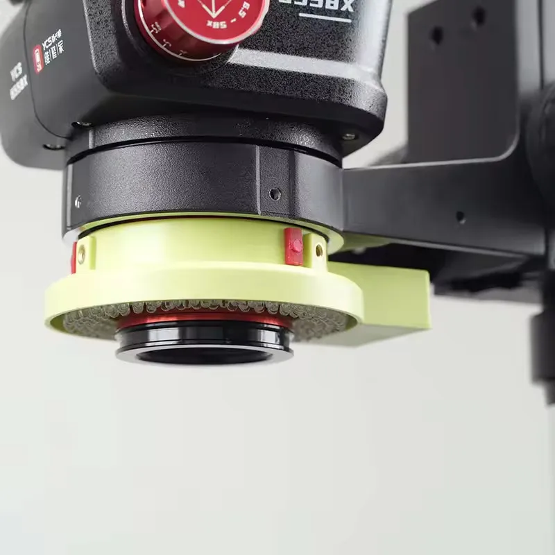 YCS LED 6565 Microscope Lamp 144 LED Adjustable Dimming Lamp Anti-Scratch Rubber Fill Light For Microscope Lighting Repair Tools