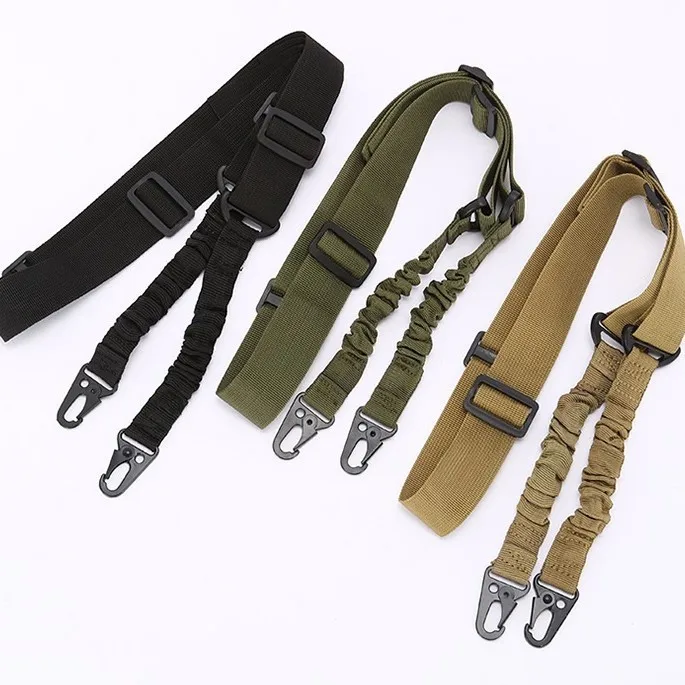 Two Point Gun Sling Bungee Belt Heavy Duty Rifle Shoulder Strap Outdoor Sports Training Hunting Accessories Tactical Gun Rope