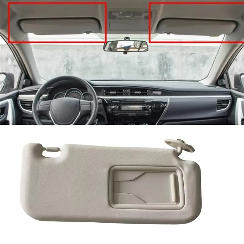 AB16-Sunshade Sun Visor For Toyota Corolla 2019-2024 Sunshield Makeup Mirror Interior Sunvisor Car Accessories