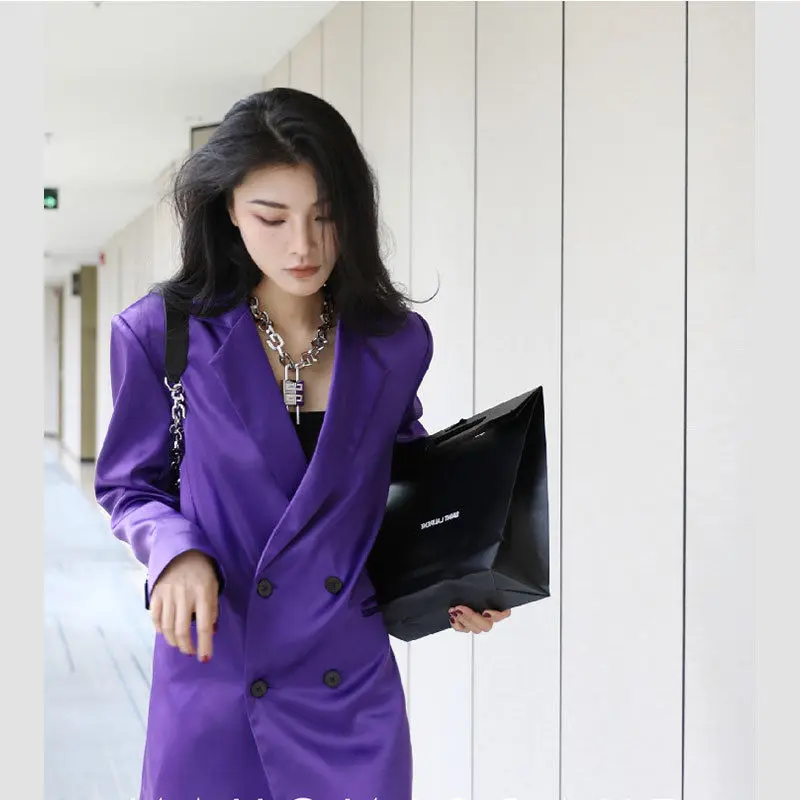 Women's Spring Autumn Blazers Jacket Blouse Suit Button Loose Fashion Design Brand Office Lady Coats High Quality Blazer Mujer