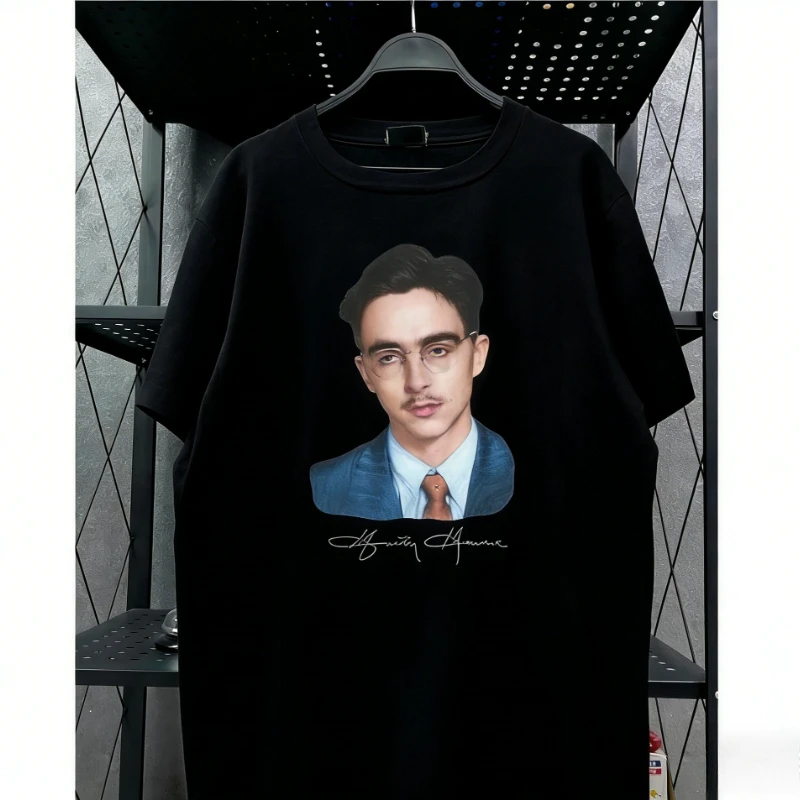 movie Marty Supreme portrait graphics 100%Cotton unisex shirt 2026 Summer New Men's fashion Y2k Short sleeve Tshirt fan gift