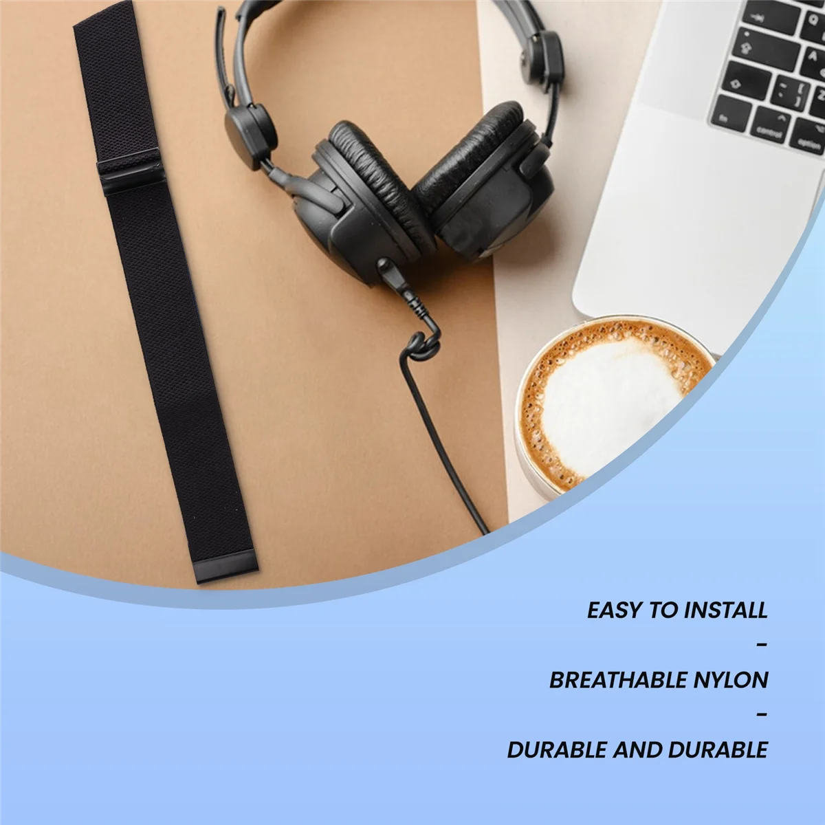 T88C ฟิตเนสติดตามสายคล้องคอสําหรับ Whoop 4.0 และ Whoop 3.0 ปรับ Breathable Band สีดํา