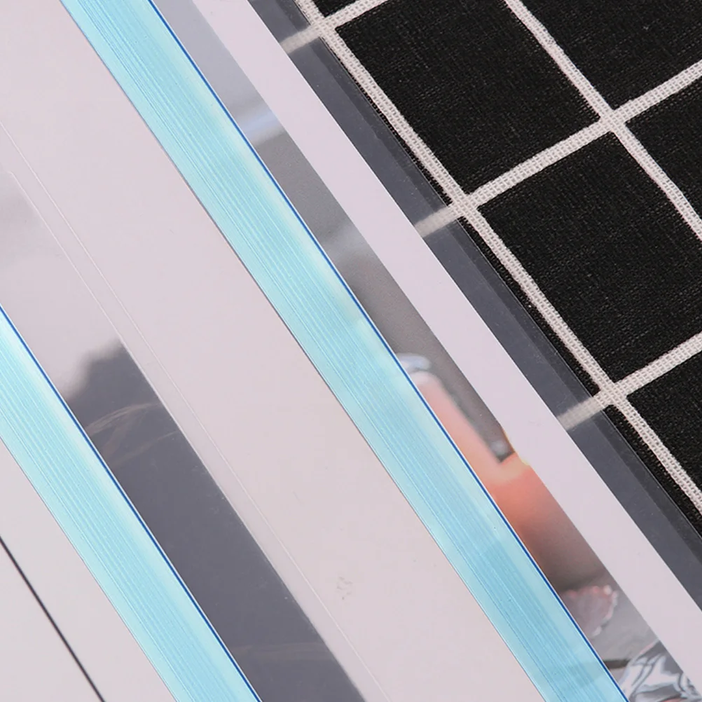 

30pcs Transparent Pull Rod Clips Plastic Slide Binders Binding Bars for School Office File Folder Sturdy Spine Bars