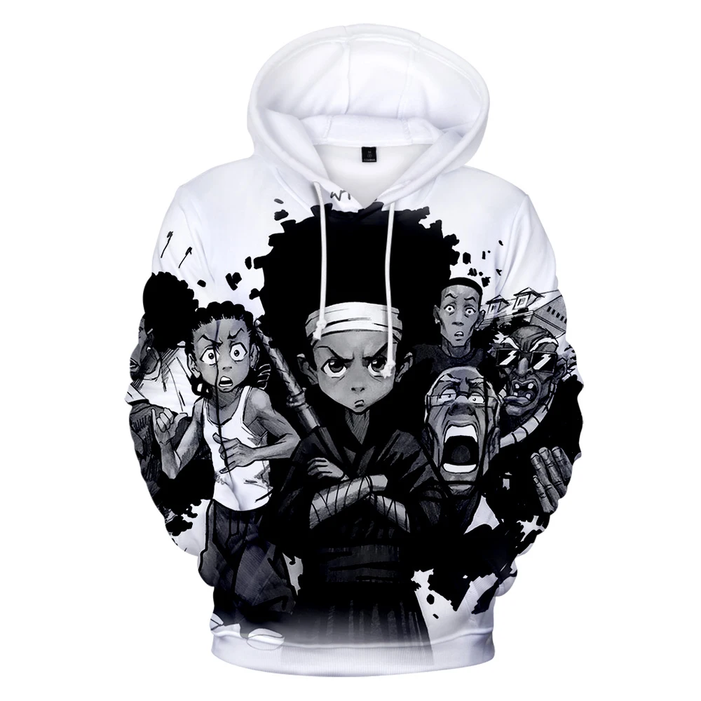 The Boondocks Hoodies 3D Long Sleeve Sweatshirt Men\'s Hoodie Women Casual Harajuku Streetwear Unisex Oversized Clothes