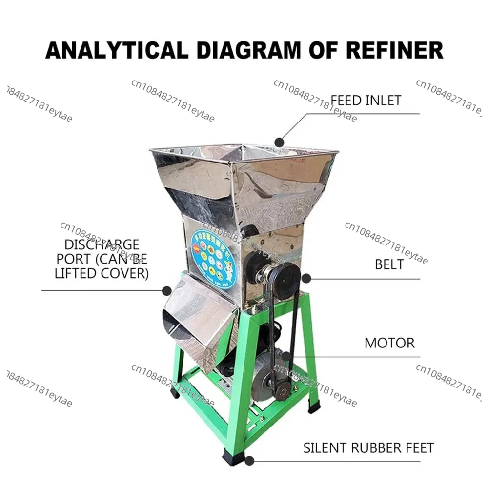 Electric Sweet Potato Grinder Cassava Taro Wet Milling Starch Pulping Refiner Extractor Separator Feed Crusher Without Motor