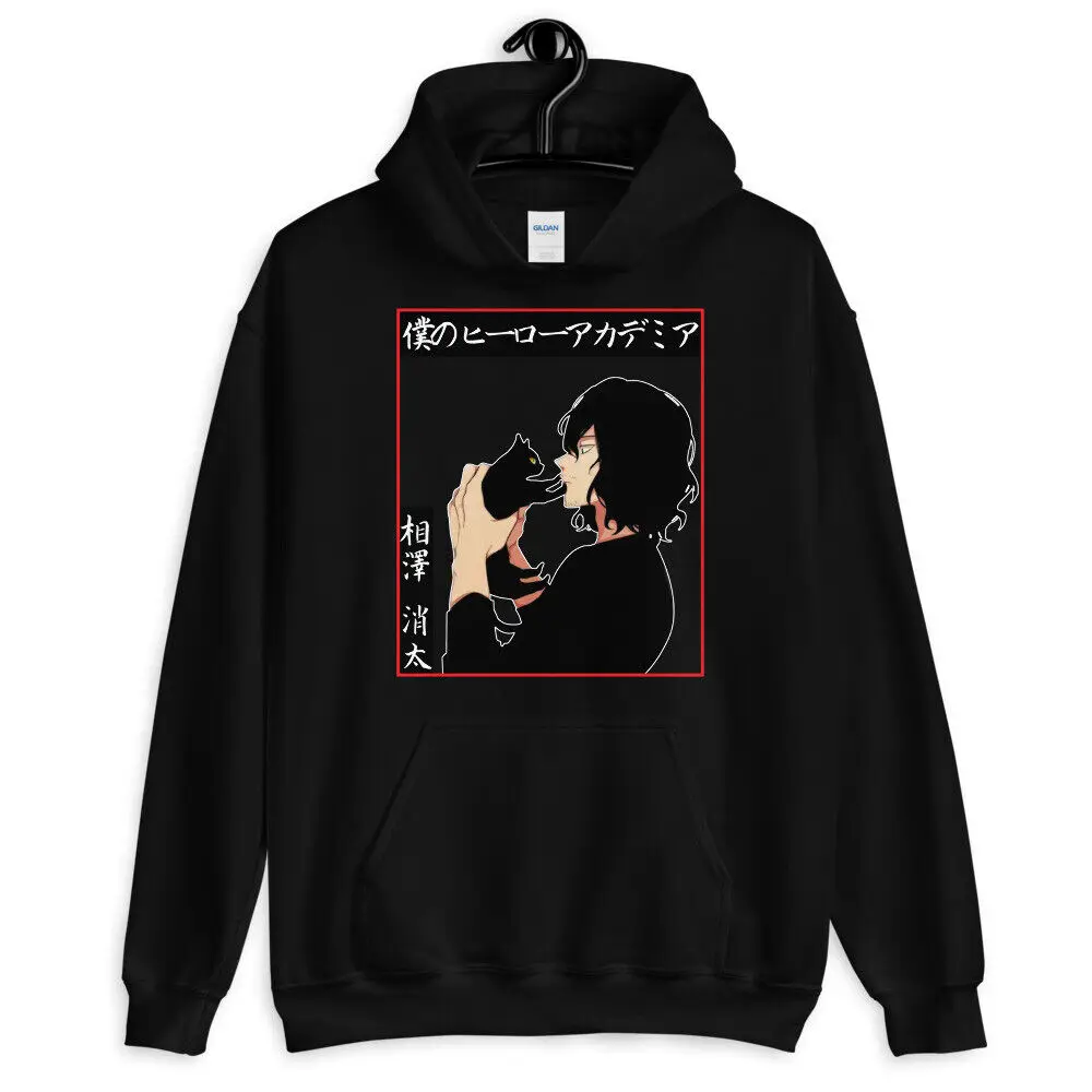 

Shouta Aizawa, Aizawa with Cute Cat, Manga, BNHA, Boku no Hero Unisex hoodie