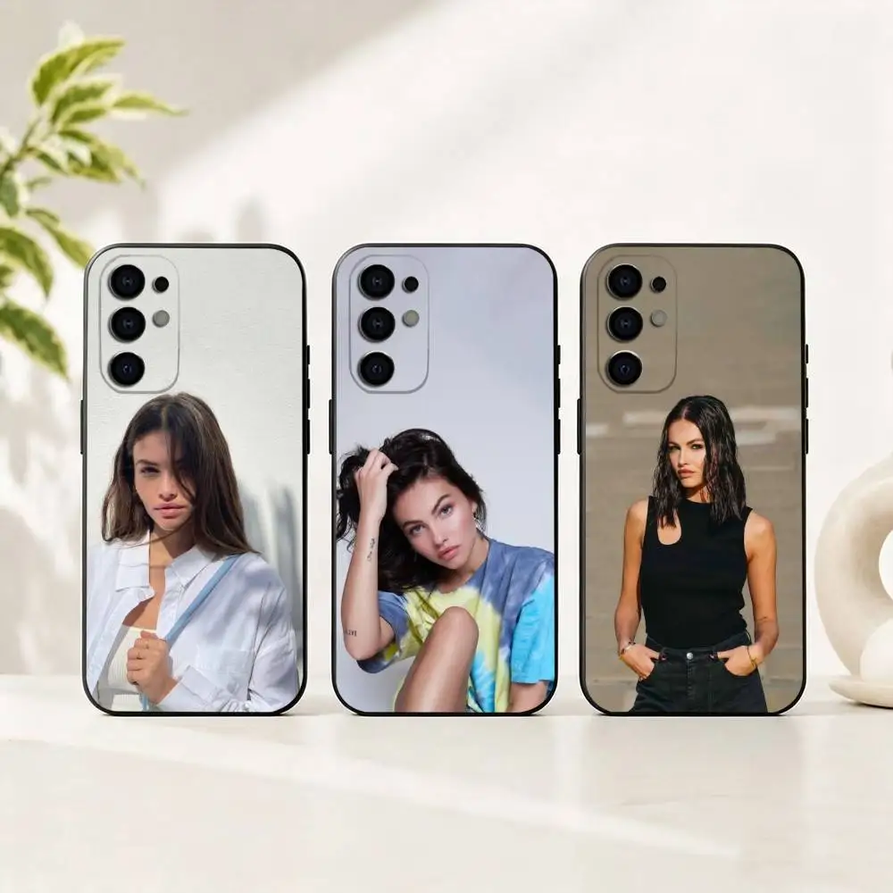 Thylane Blondeau Model gift Phone Case For Samsung S25,S24,S21,S22,S23,S30,Ultra,S20,Plus,Fe,Lite,Note,10,Black Cover