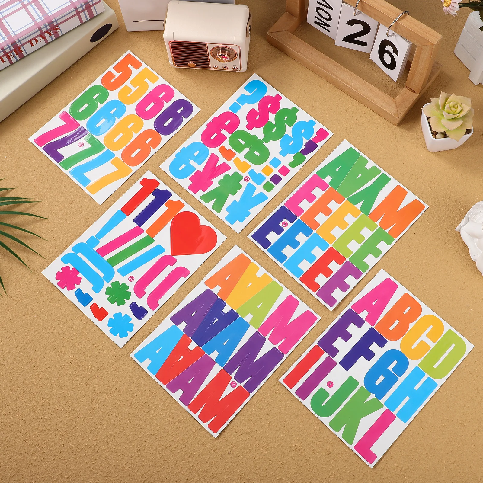 

Large Vinyl Alphabet Stickers Adhesive Letters Numbers Decals For Mailbox Car Wall Decoration Labeling Crafts Personalization