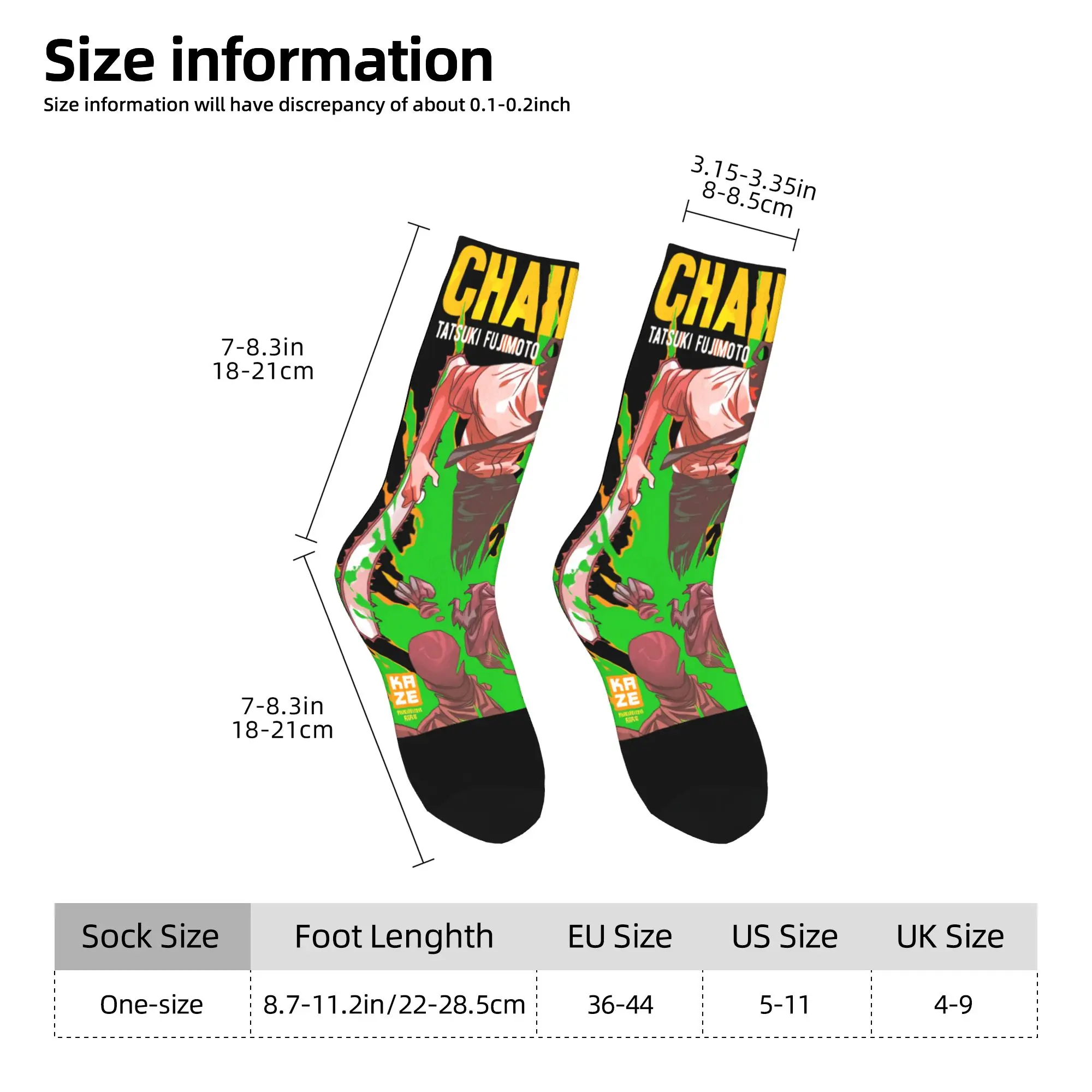 チェーンソーマン レゼス ソックス カスタム ストッキング 滑り止め メンズソックス 快適な秋のカジュアルランニングソックス