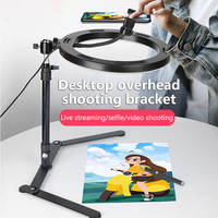 Universal Mobile Phone Holder For Live Streaming Photography Light Phone Ringlight Tripod Stand Photo Video LED Ring Light Lamp