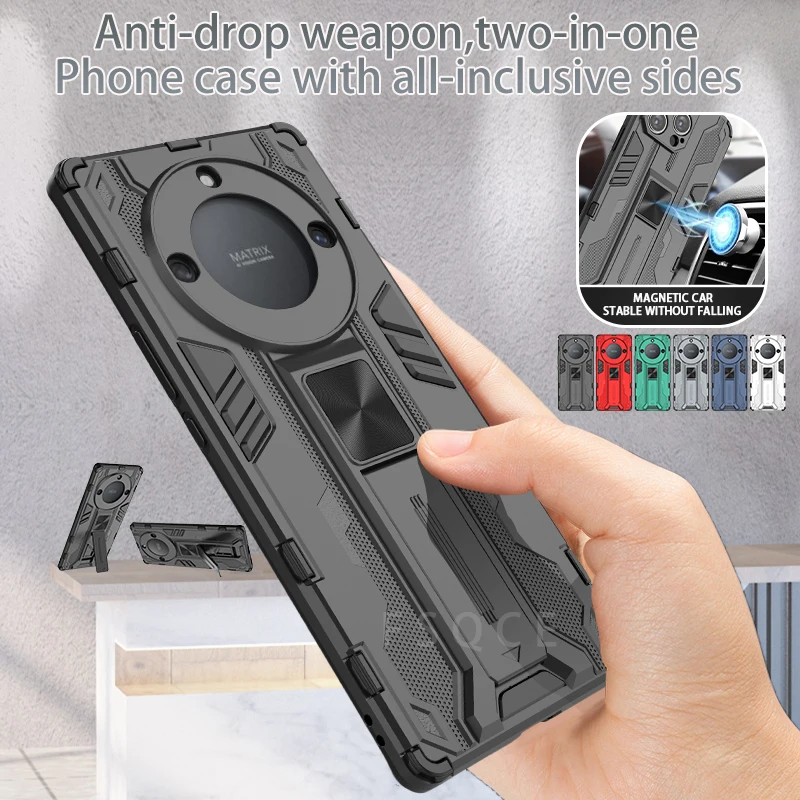 For Honor Magic 5 Lite 5G Case Magnetic Holder Phone Cases for Honor Magic5 Lite Magic5Lite 2023 6.67