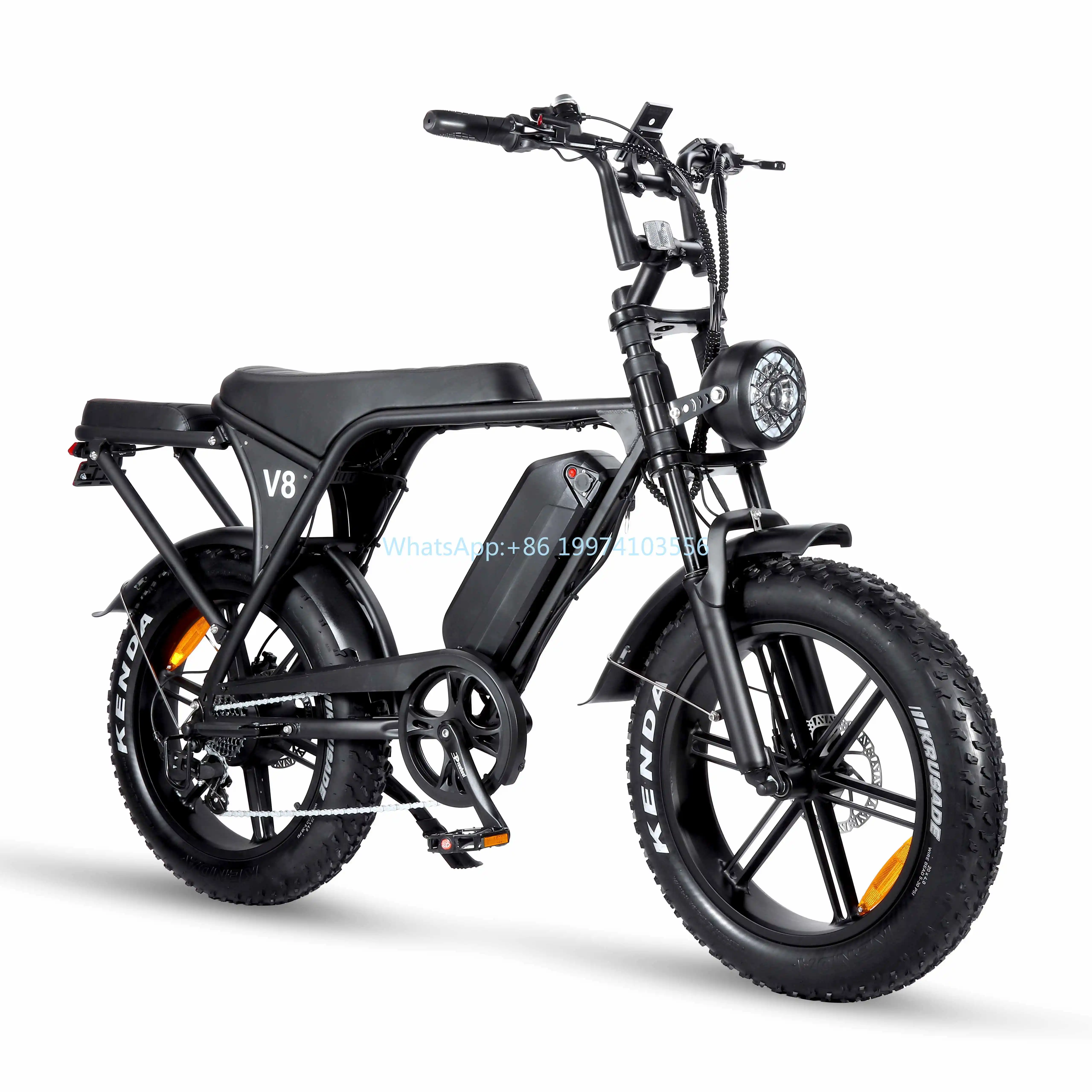 EU USA Warehouse Ready Stock  V8 Electric Bike 20inch Fat Tire E-bike 250w Urban Electric Bicycle 25km/h Adult Fatbike