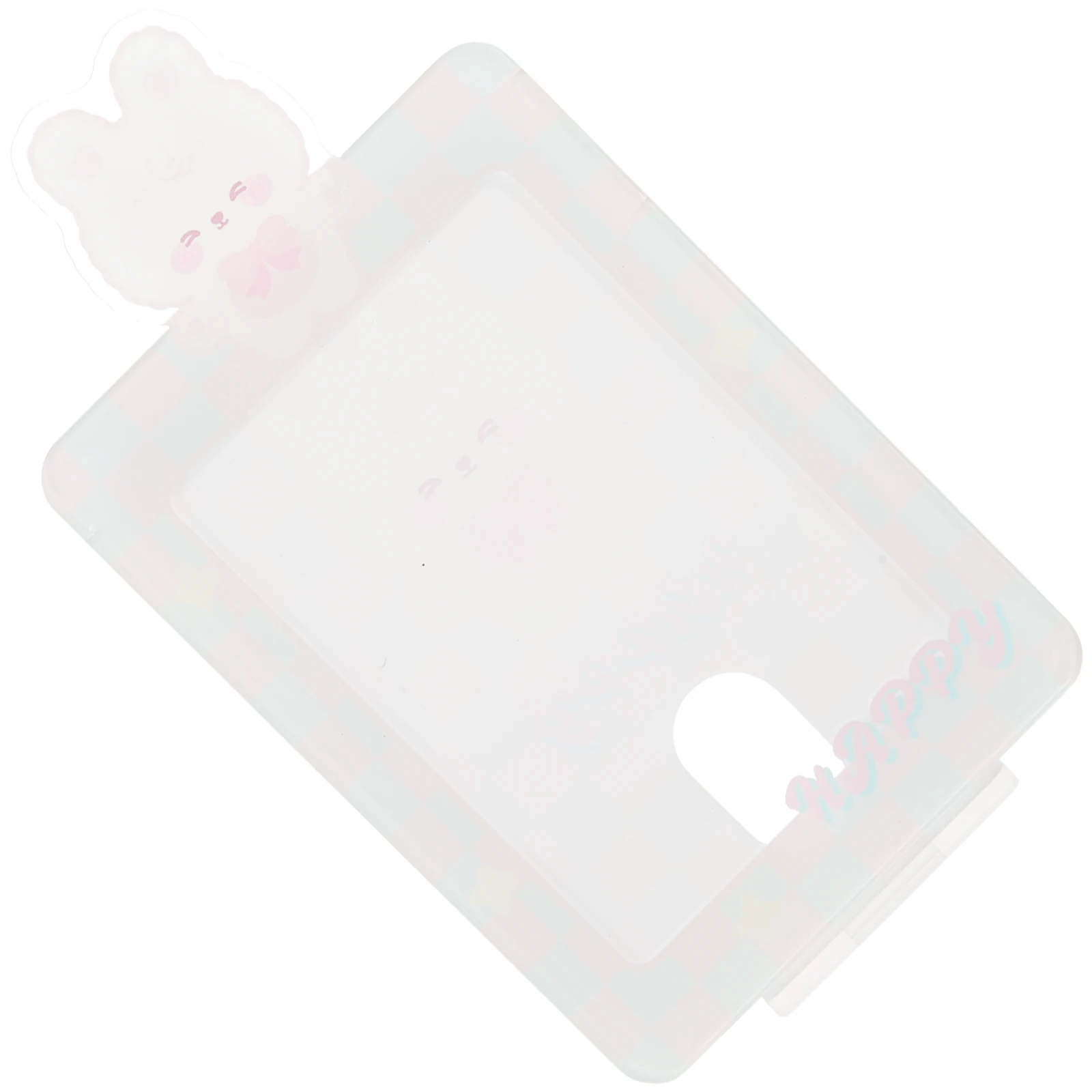 

Small Card Display Holder St Lightweight Compact Safe Plastic Smooth Surface No Burr Elegant Design Great Gift Office Staff