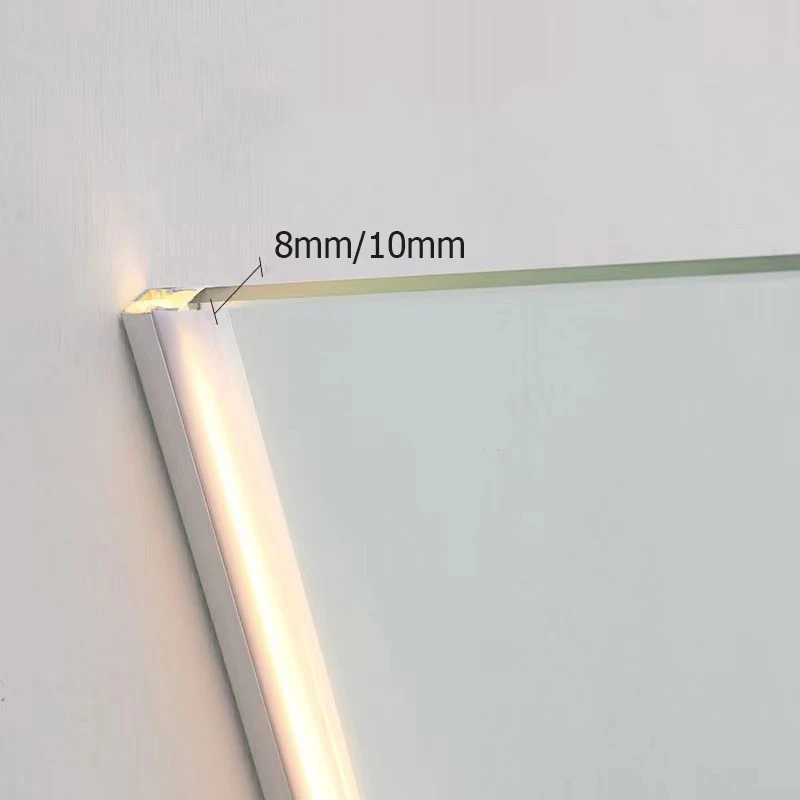 0.5m/1m LED Aluminum Linear Light For Cabinet Bar Foyer Interlayer Showroom Aluminum Profile With 8mm/10mm Glass Shelf Light
