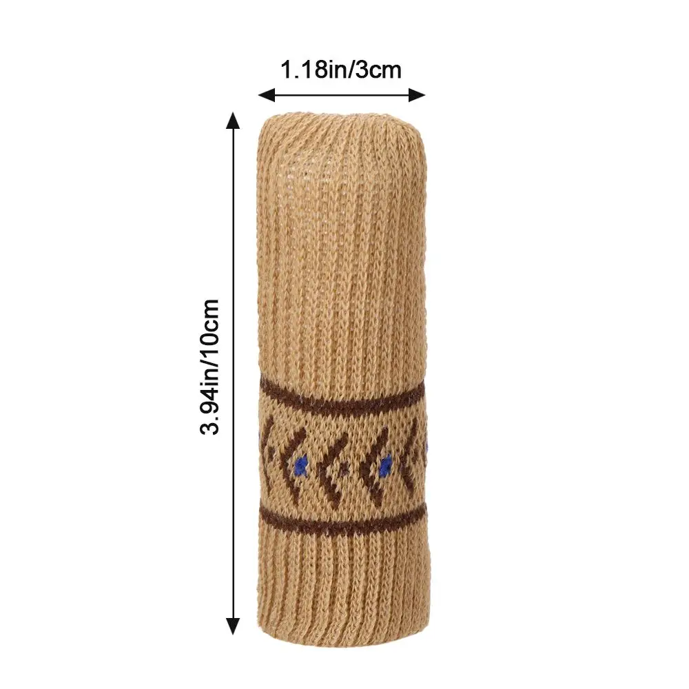 Calcetines de punto universales para patas de silla, conjunto de 4 piezas, antideslizantes, protectores de muebles, decoración del hogar