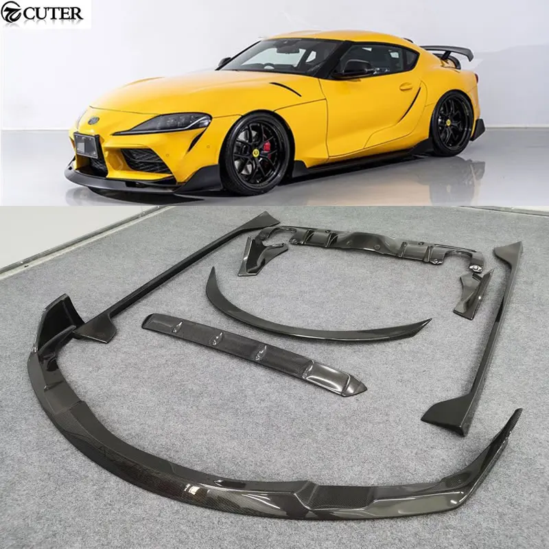 

Supra A90 Carbon Fiber Rear Front Lip Rear Diffuser Side Skirts Rear Spoiler Roof Spoiler for Toyota Supra A90 Car Body Kit 2022