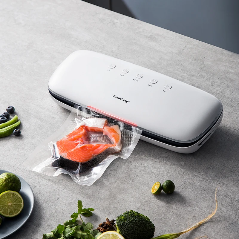 

Fully automatic household vacuum sealer for food packaging small fresh-keeping sealing machine plastic sealing compression