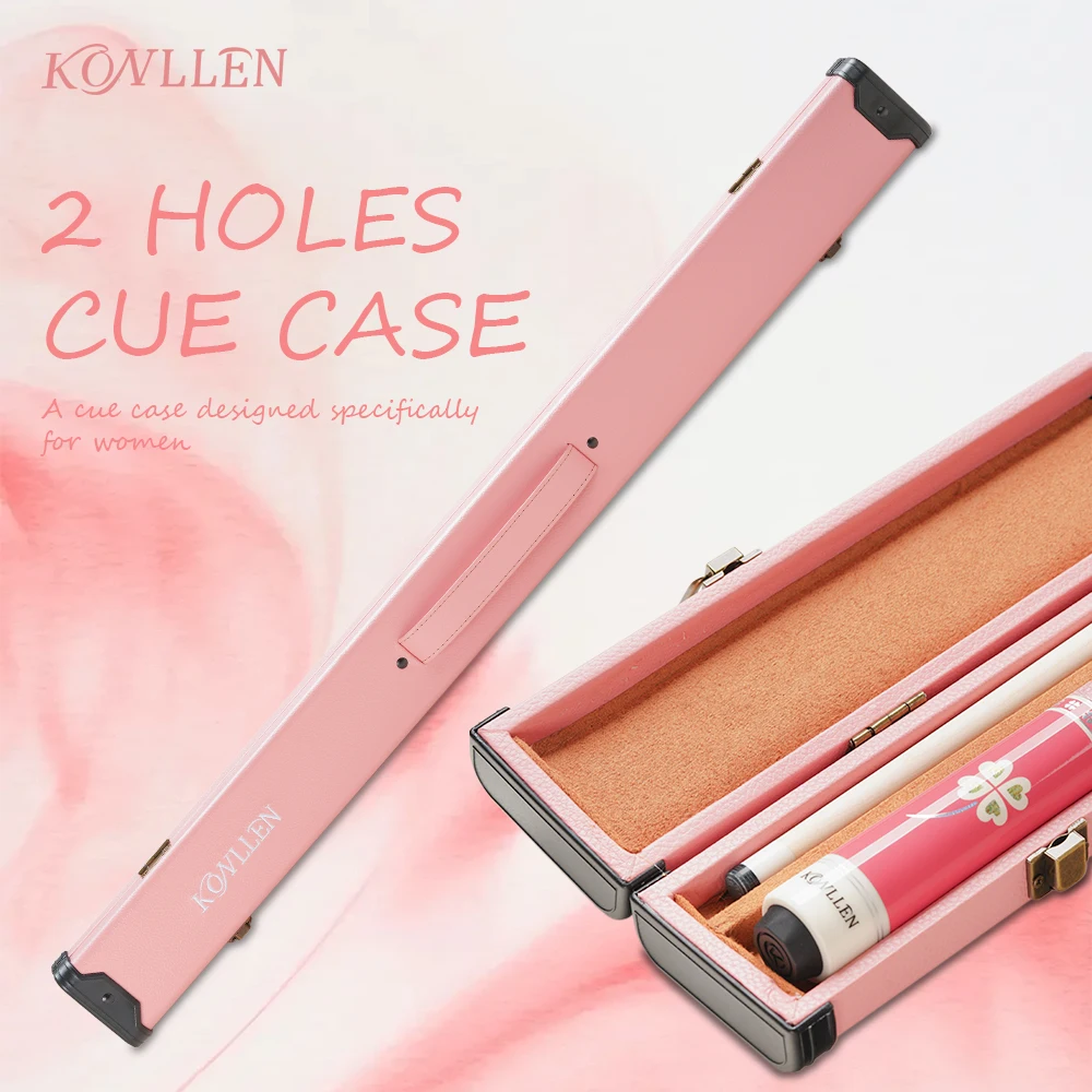 

KONLLEN Pool Cue Case 1x1 PU Pool Stick Case Holds Large Capacity Carrying Cases 1 Butt and 1 Shaft Billiard Stick