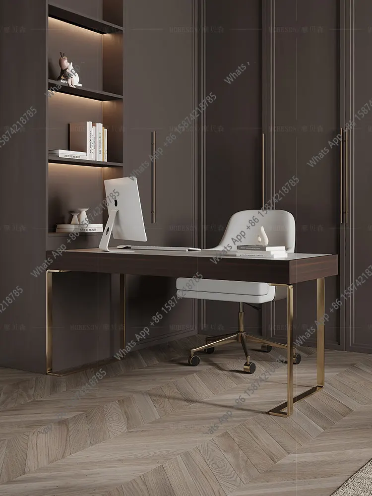 

Light luxury desk household small apartment modern simple study writing desk bedroom office computer desk