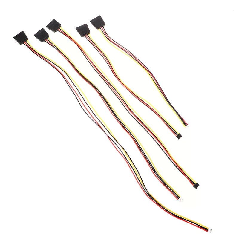 Ph 2.0mm 4pin Cable Small Type To 15pin Hdd Sata Power Supply Cord 20awg Wire for Industrial All-in-one Hd Mini 5v 12v