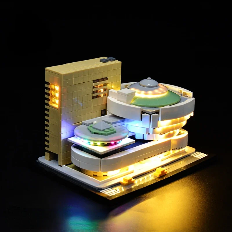 No Bricks LED Light Kit for Solomon R. Guggenheim Museum Architecture 21035