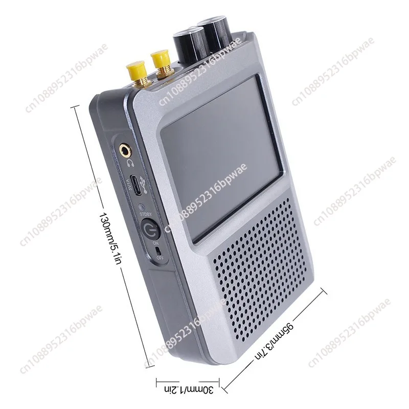 Latest Registered 50K-2GHz Malahit-DSP2 2.40 DSP SDR Receiver Radio Receiver 3.5 inch Touch Screen CNC Aluminum Case