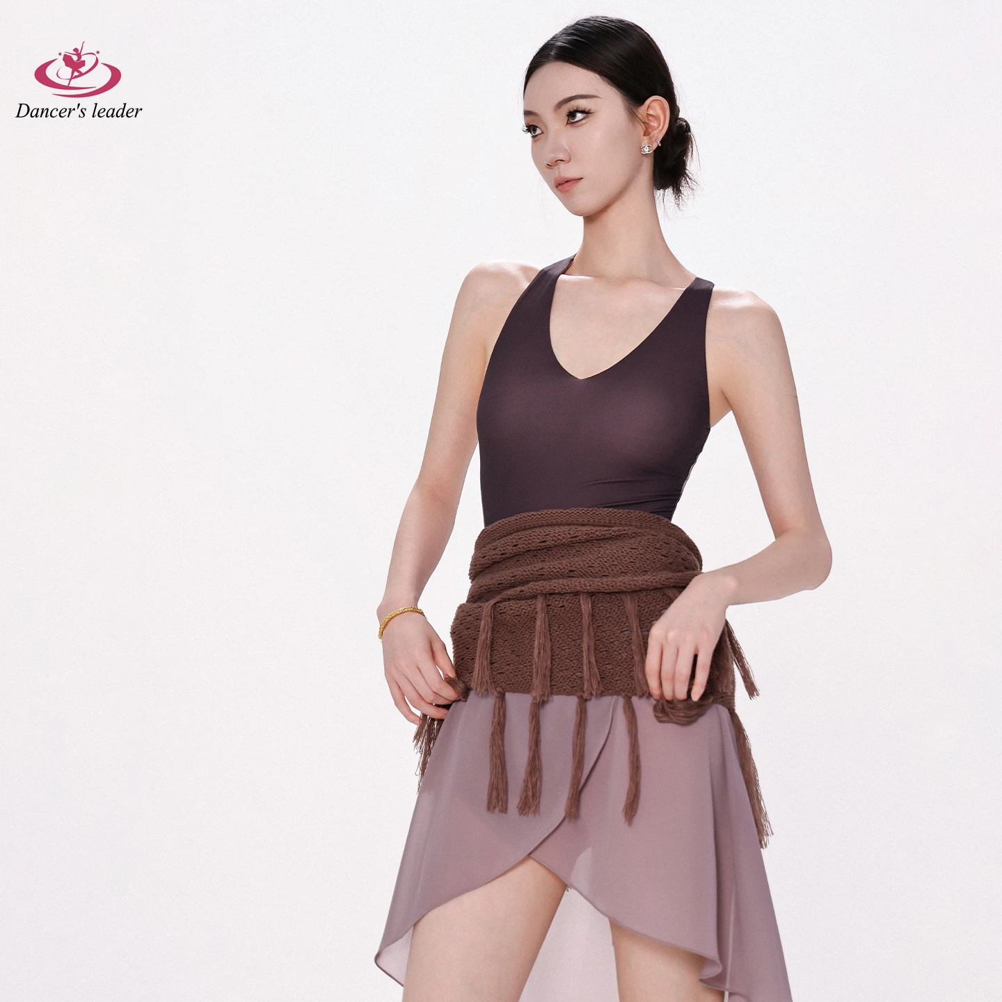 Combinaison de Ballet en forme de U pour adulte, décolleté en V profond, dos nu, tempérament féminin, amincissante, tenue de pratique du Yoga, Costume de danse