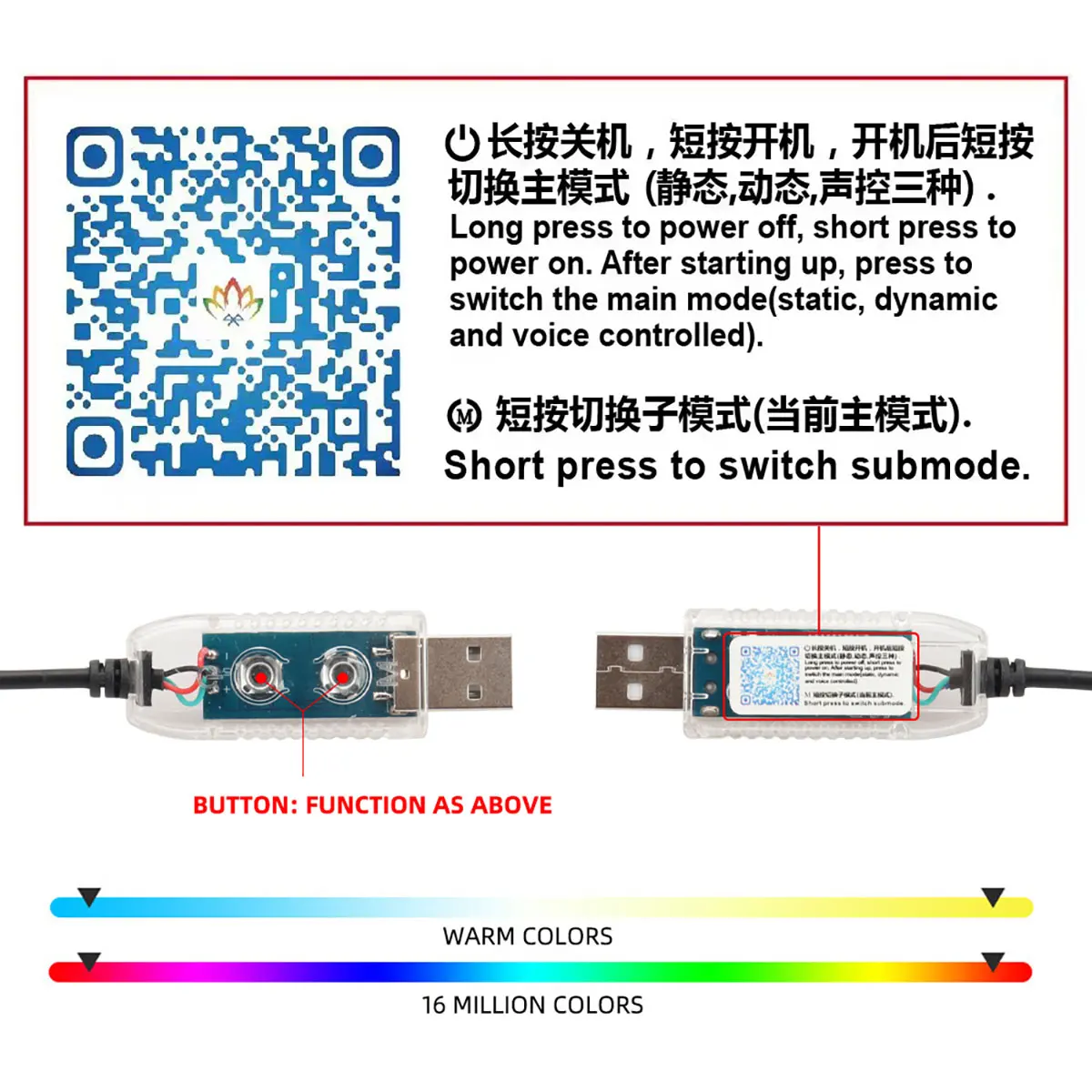 2 in 1 Full Color Car Led Interior Symphony Atmosphere Light Streamer Acrylic Guide Fiber Optic Universal Auto Ambient Light