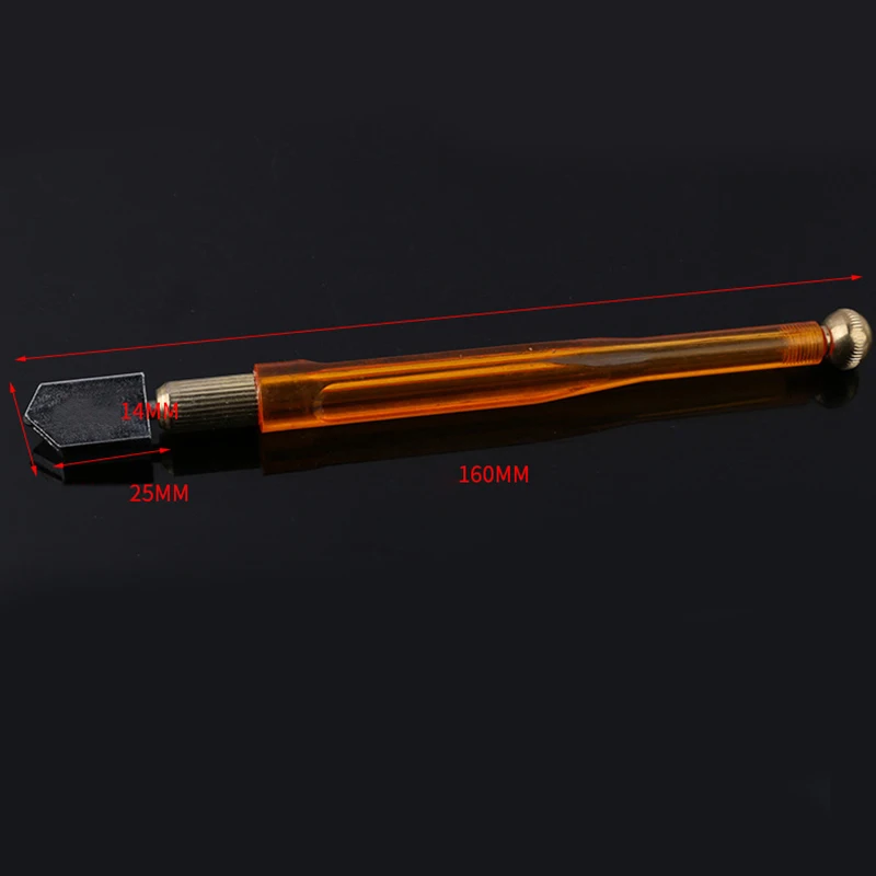 Pencil Style Glass Cutter Plastic Antislip Handle Glass Cutter Carbide Tip 6mm-12mm Glass Cutting Tools