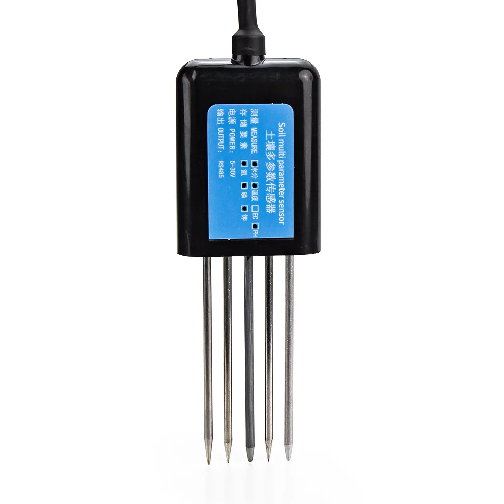 RS485 five-pin soil sensor PH EC Temperature Nitrogen phosphorus and potassium agriculture measure soil comprehensive sensor