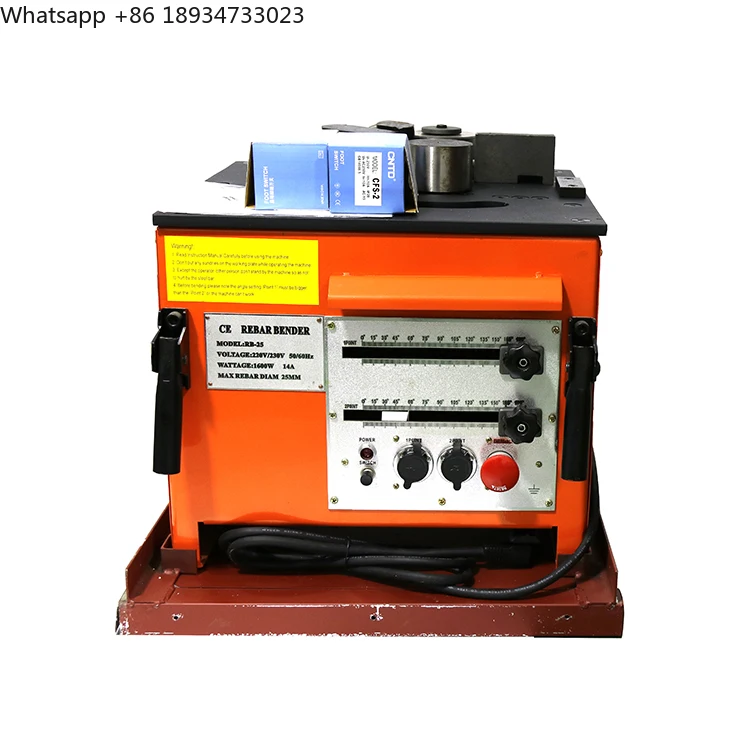 ODETOOLS RB-25 Hydraulic Pipe 110V/220V Electric Rebar Bender Automatic Construction Rebar Bending Machine with Core Motor Sale