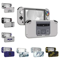 eXtremeRate Protector de carcasa de controlador portátil de carcasa de repuesto con pantalla para Nintendo Switch Lite - Clásico y estampado