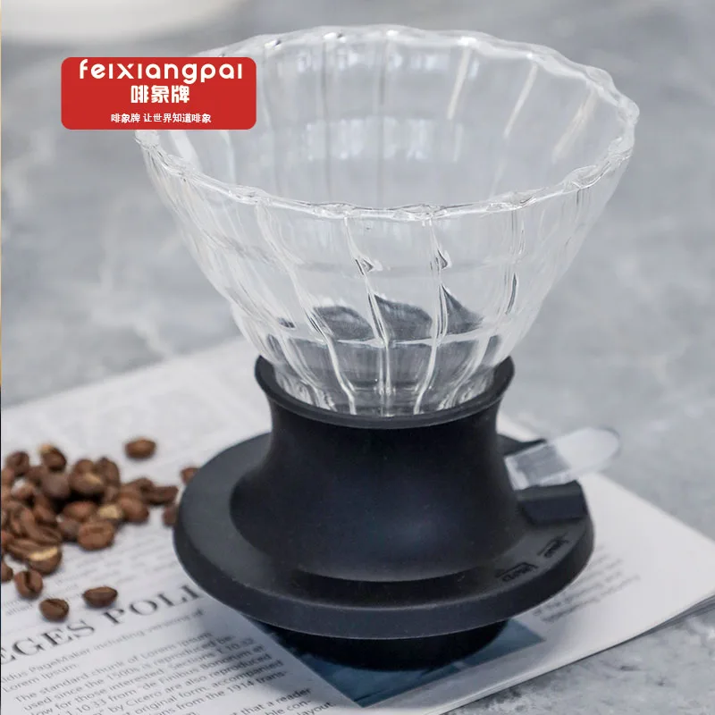 

Coffee Set Thickening Glass Coffee Pot Coffee Filter Cup Coffee Filter Paper Thickened Glass Filter Coffee Pot Glass