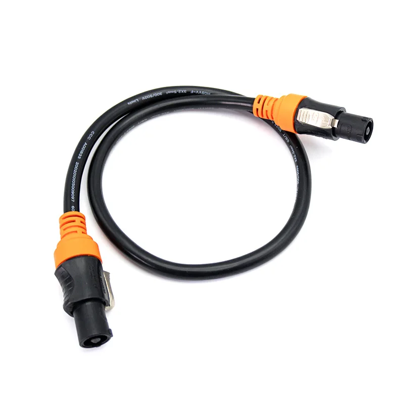 في الهواء الطلق 20A Pantalla Led كابل خارجي 0.8 متر 2.5ft Led فيديو جدار Led عرض لوحة الشاشة ربط سلك كابل 3x2.5mm2