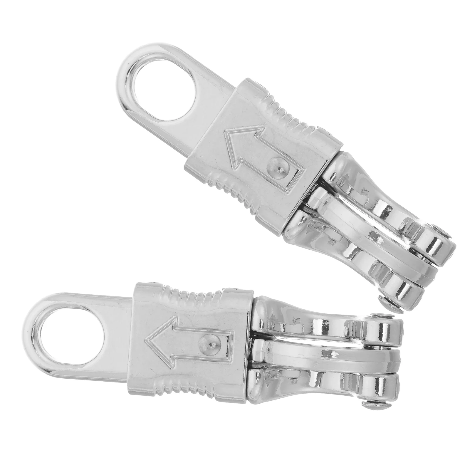 

2pcs Zinc Alloy Harness Hooks Quick Release Snap Hook for Horse Riding Training Competitions Silver Color