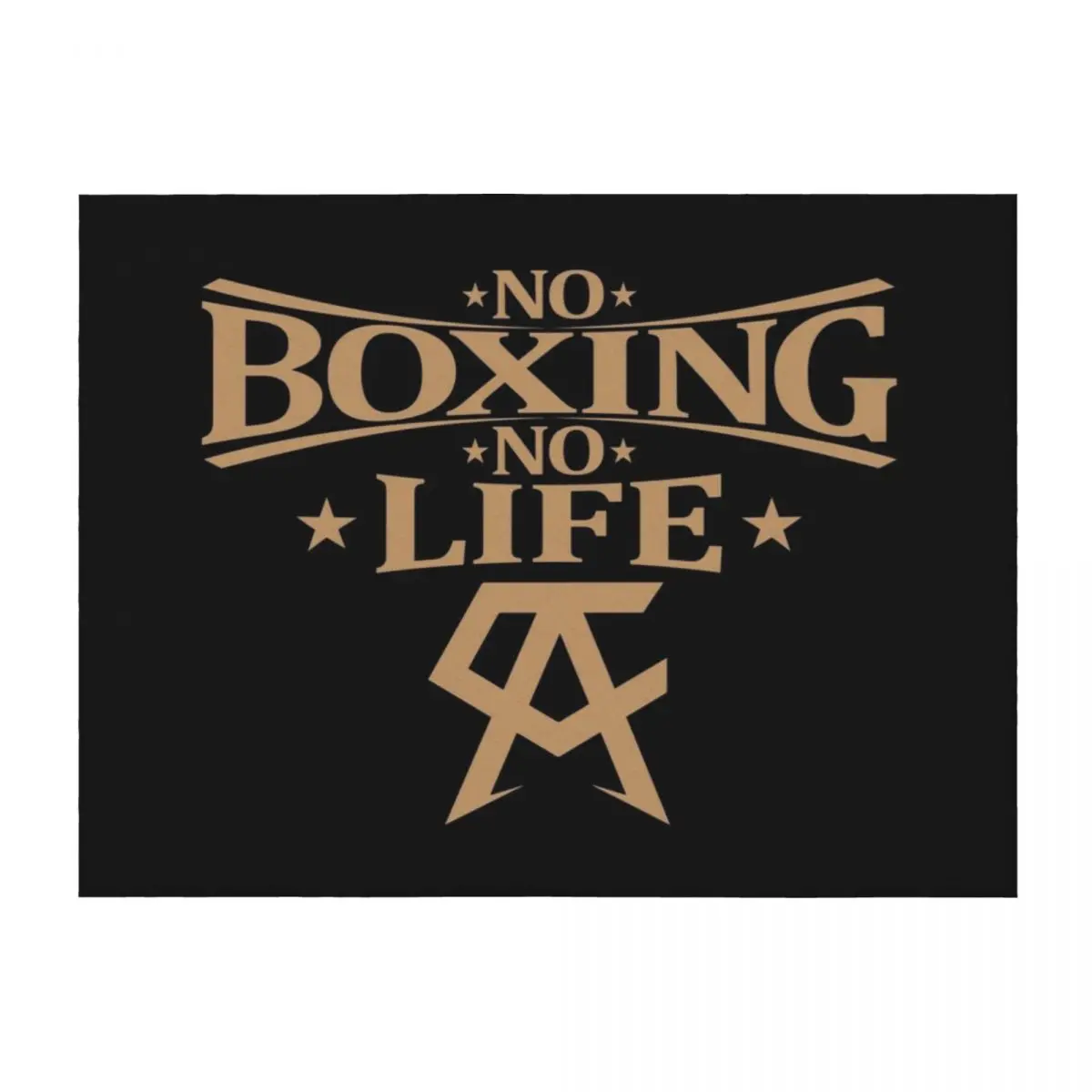 

No Boxing No Life Gold Throw Blanket Giant Sofa Single Camping Blankets