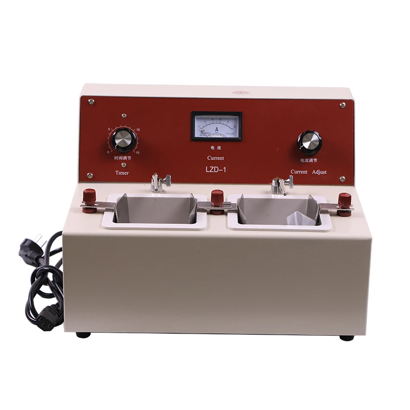 Dental Two Groove Electropolisher for Cr-co and Stainless Steel Workpieces Dental Electrolytic Polishing Machine