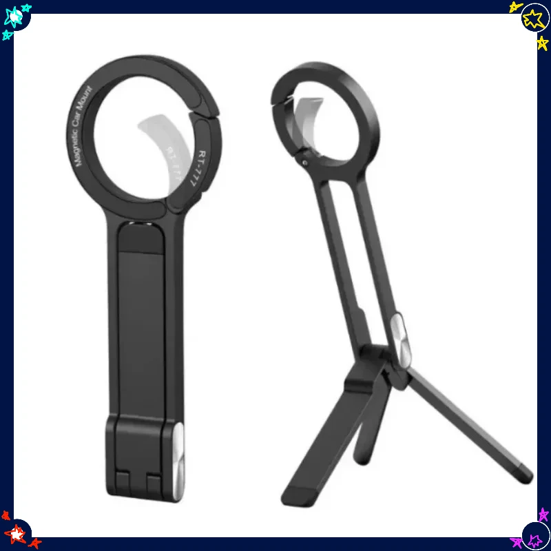 2026 New model mobile phone magnetic stand, mountaineering buckle, multi-functional shooting stand, portable tripod phone stand