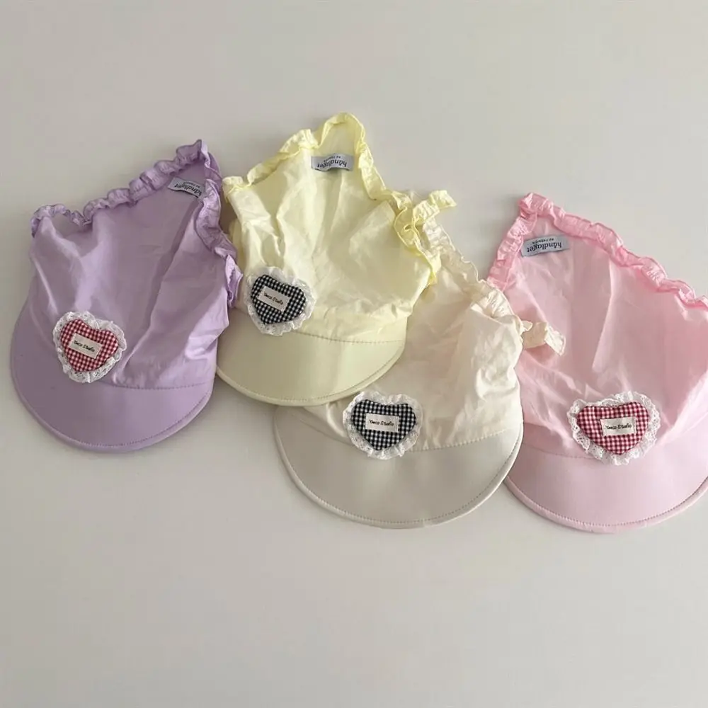 

Модная детская клетчатая кружевная шляпа, треугольная весенне-летняя шапка с шарфом для волос, милая быстросохнущая солнцезащитная шляпа для детей