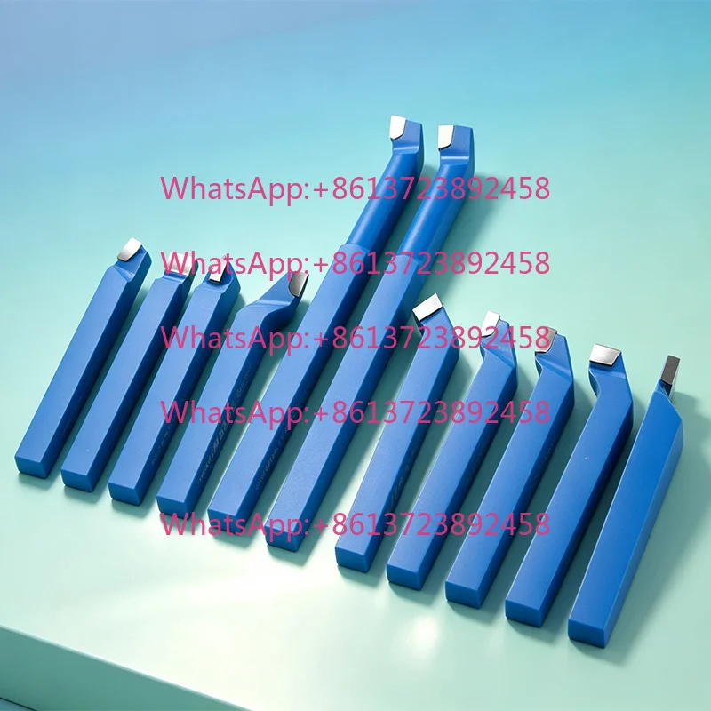 DIN ISO Carbide Brazed Tipped Turning Tool Bit Sets Turning Tool Welding Tool 8x8mm 10x10mm 12x12mm 11 Pcs for Mini Lathe