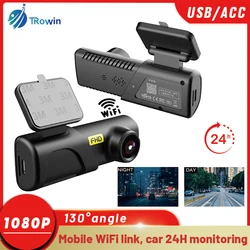 HD1080P DVR Dash Cam Mini hidden Mobile WiFi app usb ACC 24H Monitor WDR Video Recorder Night vision Loop recording black box