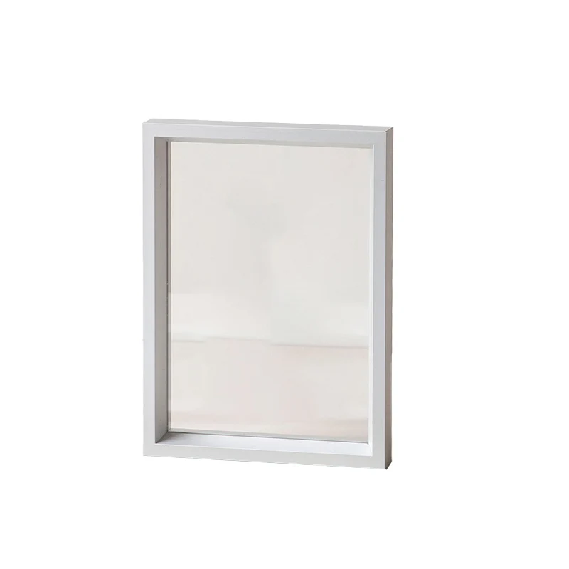 Black gold silver Double Sided Frame Aluminum Alloy Photo Frame Memories Display Easy Photo Swap Desk Shelf Wall Use